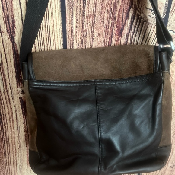 Coach Brown Camden Suede/Leather Mens Messenger Map Bag F70973 Great Condition - Picture 5 of 11